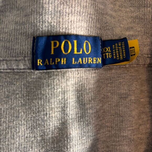 Ralph Lauren Polo Classic Quarter-Zip Sweater Gray Heather Casual Pullover - Picture 5 of 8